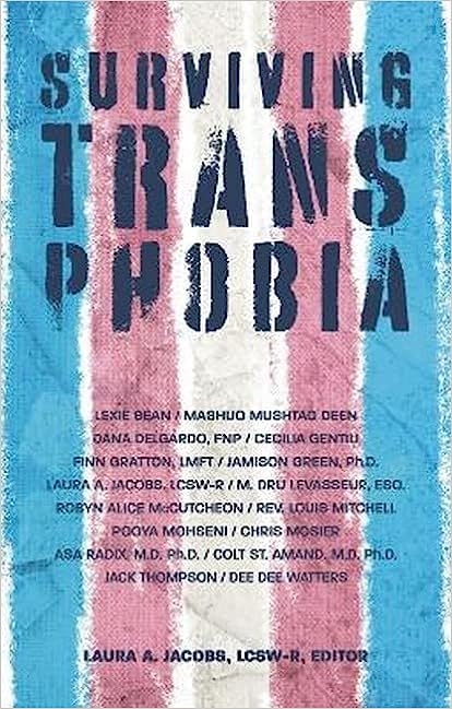 Cover of the book "Surviving Transphobia" by the editor Laura A. Jacobs